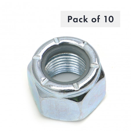 ECROU NYLOC 1/2" UNF (TYPE P), 1, PAQUET DE 10