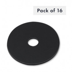 RONDELLE M8 X 40MM X 2MM, NOIRE, LOT DE 16