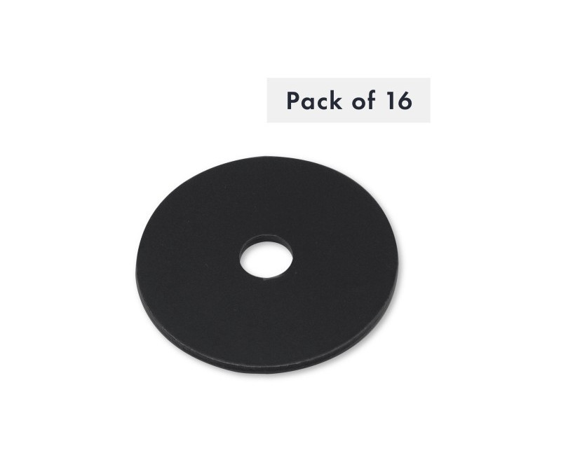 RONDELLE M8 X 40MM X 2MM, NOIRE, LOT DE 16