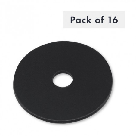 RONDELLE M8 X 40MM X 2MM, NOIRE, LOT DE 16