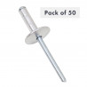 4.8X19.6 LRG FLNF HD RIVET - PAQUET DE 50
