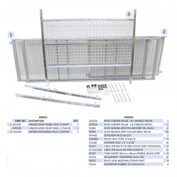 KIKIT REHAUSSES GRILLAGEES À CHARNIERES - LT/LM85 (HAYON)