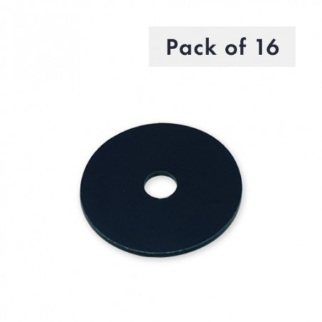 RONDELLE M8X40MM, NOIR LOT DE 16