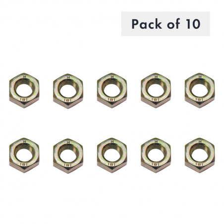 ECROU M12 LISSE (SC PACK DE 10