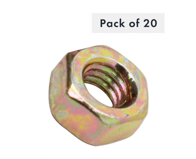 ECROU M6 LISSE SACHET DE 20