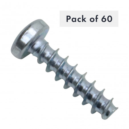 VIS PT (WN 1412) 4MM X 16MM, POZIDRIV, TETE CYLINDRIQUE (LOT DE 60)