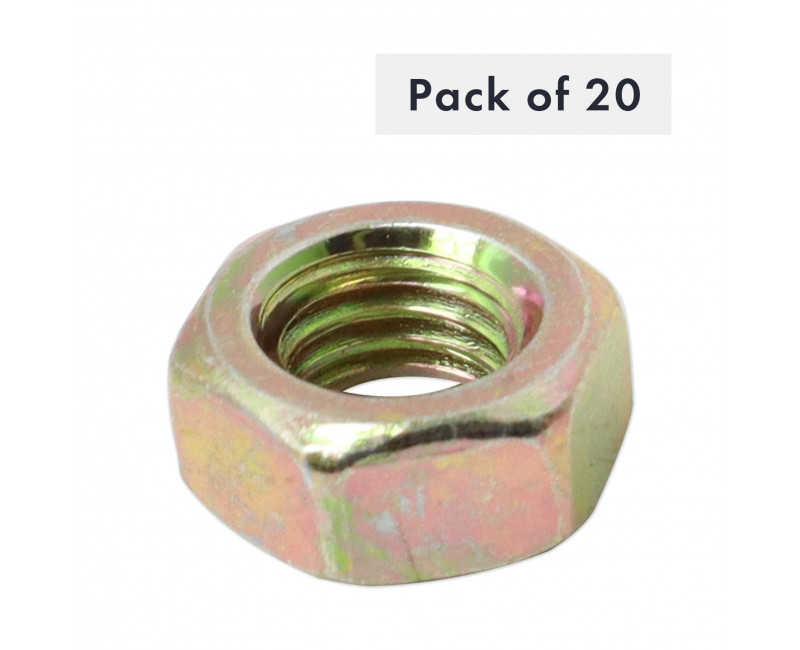 ECROU M8 LISSE LOT DE 20