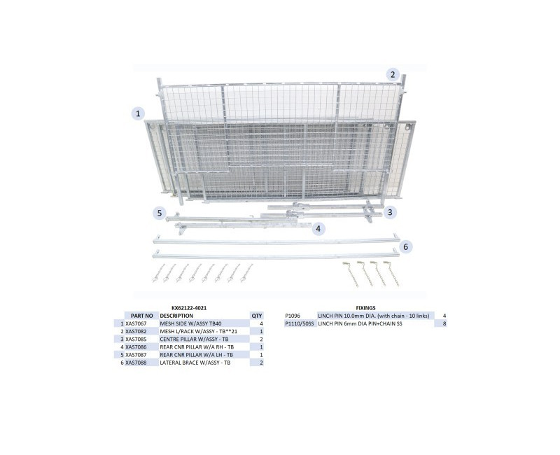 KIT REHAUSSES GRILLAGEES - TB4021 - MK2 (À PARTIR DU 02/12)