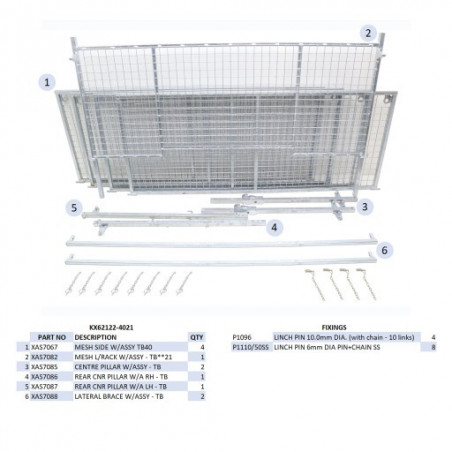 KIT REHAUSSES GRILLAGEES - TB4021 - MK2 (À PARTIR DU 02/12)