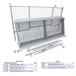 KIT REHAUSSES GRILLAGEES  (HAYON) - TB4021 - MK2 (À PARTIR DU 02/12)