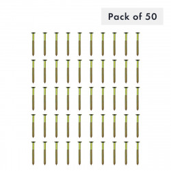 VIS À BOIS N°10 X 3", DOUBLE FILETAGE TREMPE, POZIDRIV, TATE FRAISEE, PAQUET DE 50