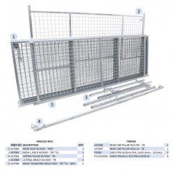 KIT REHAUSSES GRILLAGEES  (HAYON) - TB4621 - MK2 (À PARTIR DU 02/12)