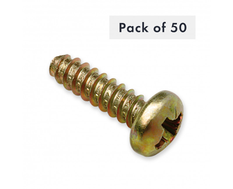 VIS AUTOTARAUDEUSE N°12 X 3/4", POZIDRIV, TETE CYLINDRIQUE, FILETAGE B, PAQUET DE 50