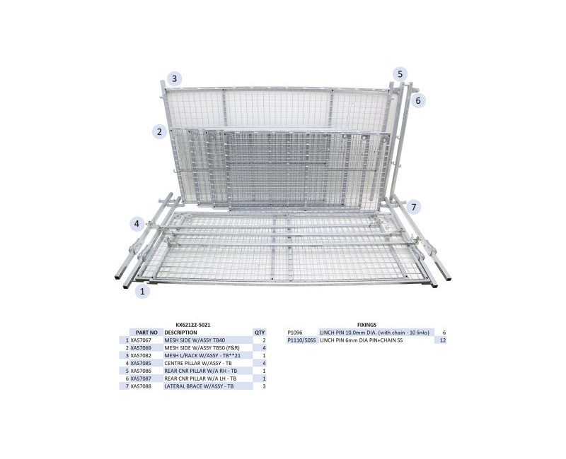 KIT REHAUSSES GRILLAGEES - TB5021 - MK2 (À PARTIR DU 02/12)
