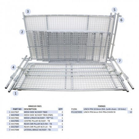 KIT REHAUSSES GRILLAGEES - TB5021 - MK2 (À PARTIR DU 02/12)