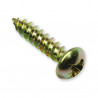 VIS A BOIS N°8 X 3/4", DOUBLE FILETAGE TREMPE, POZIDRIV, TETE RONDE, PAQUET DE 200