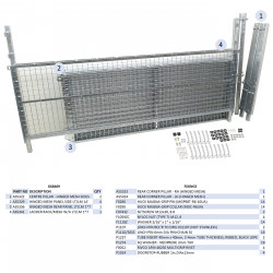 KIT REHAUSSES GRILLAGEES À CHARNIERES - LM147 (HAYON)