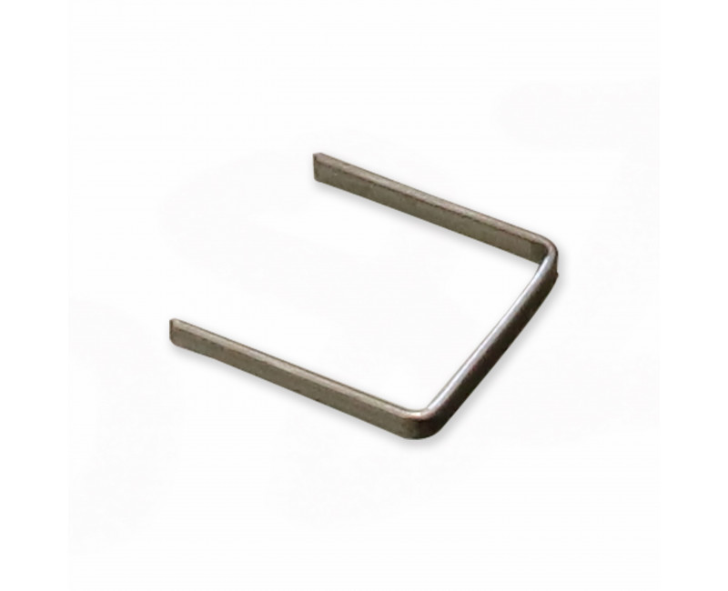 AGRAFE PATTES 12 MM, COURONNE 12,7 MM, FIL D'ACIER 1,3 MM X 0,5 MM, COURONNE NOIRE