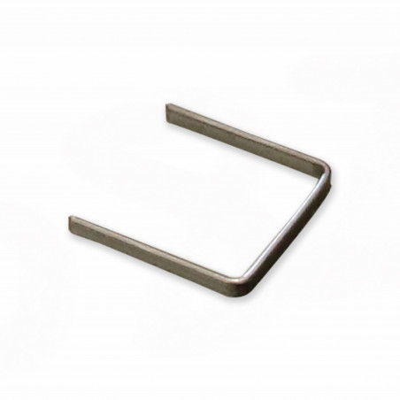 AGRAFE PATTES 12 MM, COURONNE 12,7 MM, FIL D'ACIER 1,3 MM X 0,5 MM, COURONNE NOIRE