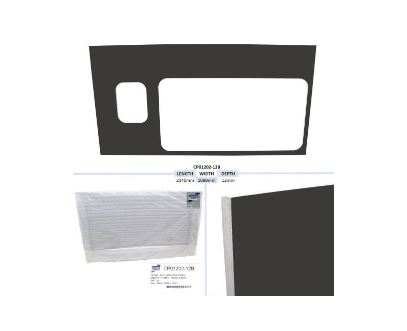 PANNEAU LATERAL AVANT GAUCHE HB403/506 - GRAPHITE (**17+)