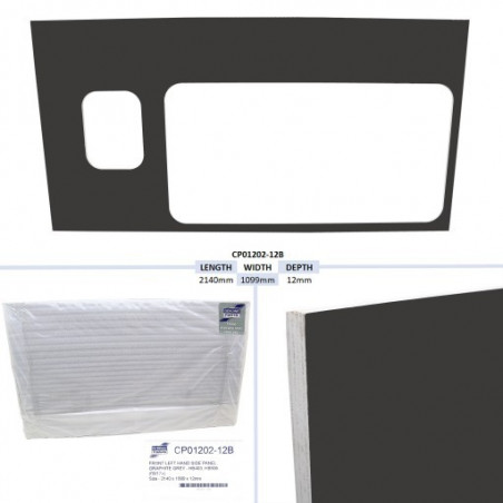 PANNEAU LATERAL AVANT GAUCHE HB403/506 - GRAPHITE (**17+)