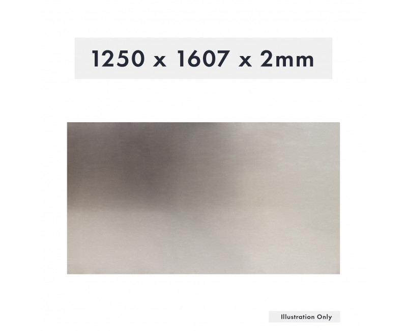 FEUILLE D'ALUMINIUM 1250 X 1607 X 2 MM