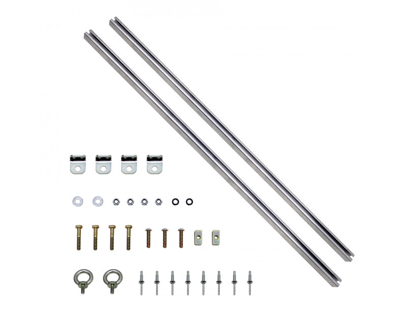 KIT DE RAIL SUPPORT DE FILET A FOIN HB506 & HB403 (REMORQUES DE 2008 À SEPTEMBRE 2012)