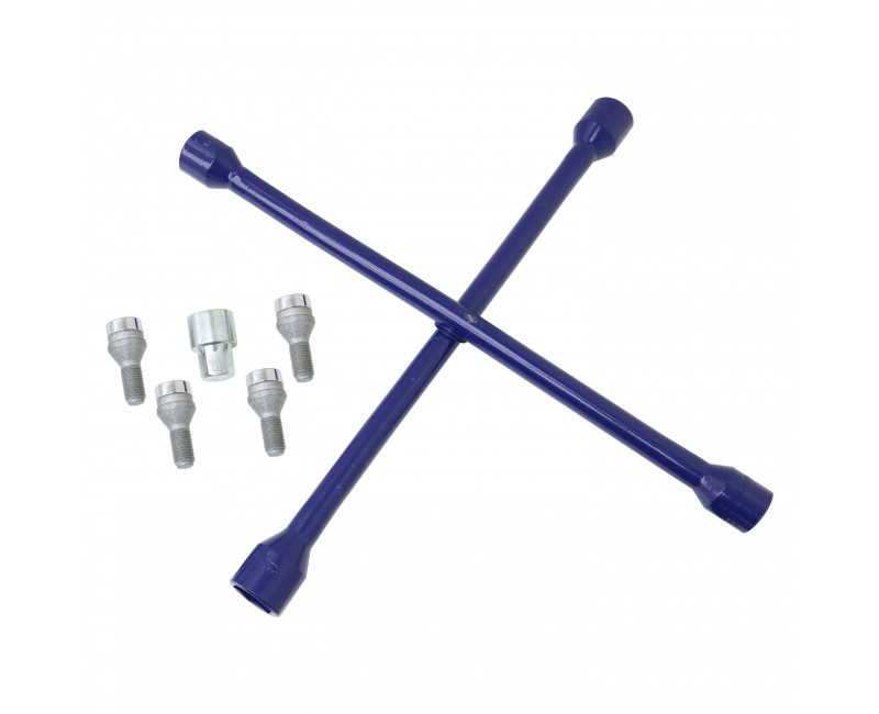 KIT DE BOULONS DE ROUE VERROUILLABLES (4 PIECES) POUR ROUES EN ALLIAGE (HORSEBOX UNIQUEMENT)