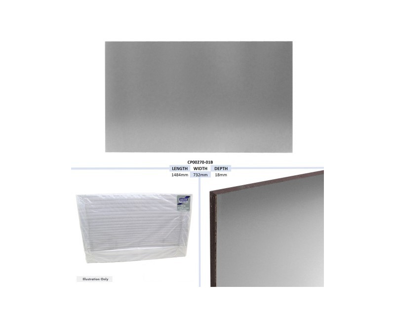 PANNEAU DE RAMPE DE PORTE VAN, ARGENT - HB506 TAILLE - 1484 X 732 X 18 MM