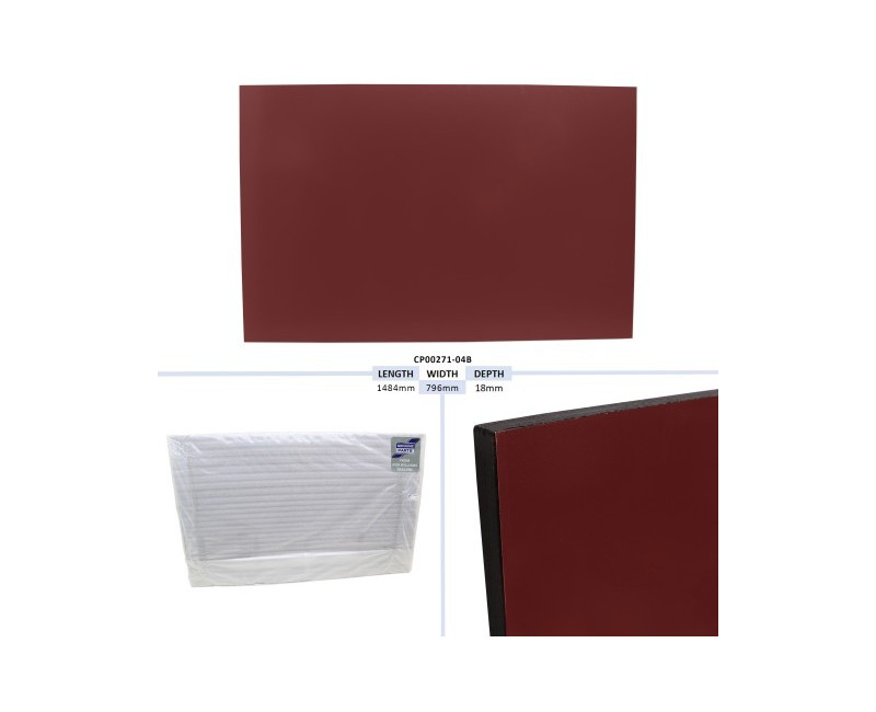 PANNEAU DE RAMPE DE PORTE VAN, ROUGE - HB511 TAILLE - 1484 X 796 X 18MM