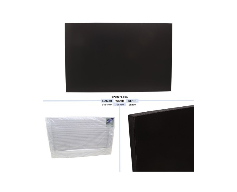 PANNEAU DE RAMPE DE PORTE VAN, NOIR - HB511 TAILLE - 1484 X 796 X 18MM