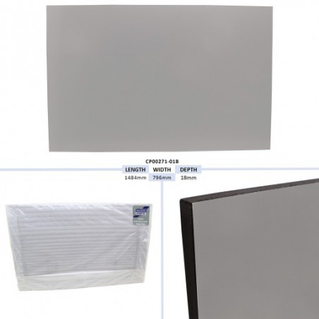 PANNEAU DE RAMPE DE PORTE VAN, ARGENT - HB511 TAILLE - 1484 X 796 X 18MM