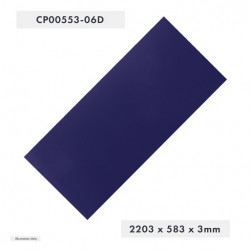 PANNEAU LATERAL SUPERIEUR - BALA BLUE (HB511 MK2). PANNEAU ALUCOBOND 2203X583X3