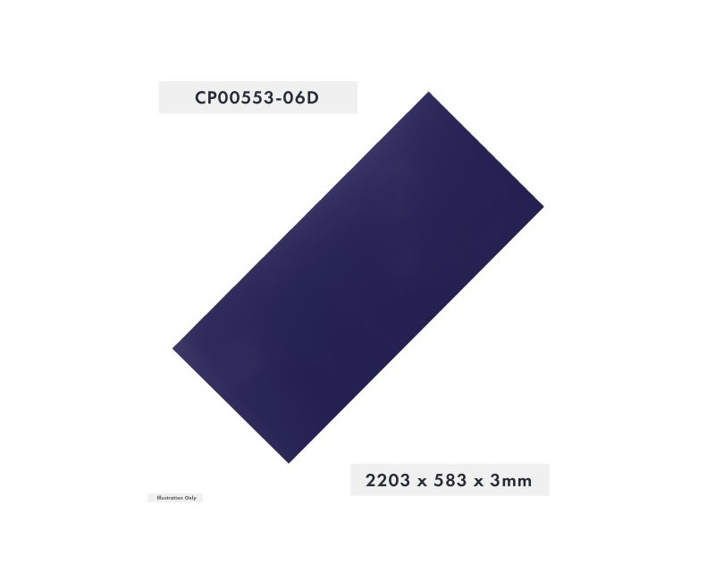 PANNEAU LATERAL SUPERIEUR - BALA BLUE (HB511 MK2). PANNEAU ALUCOBOND 2203X583X3