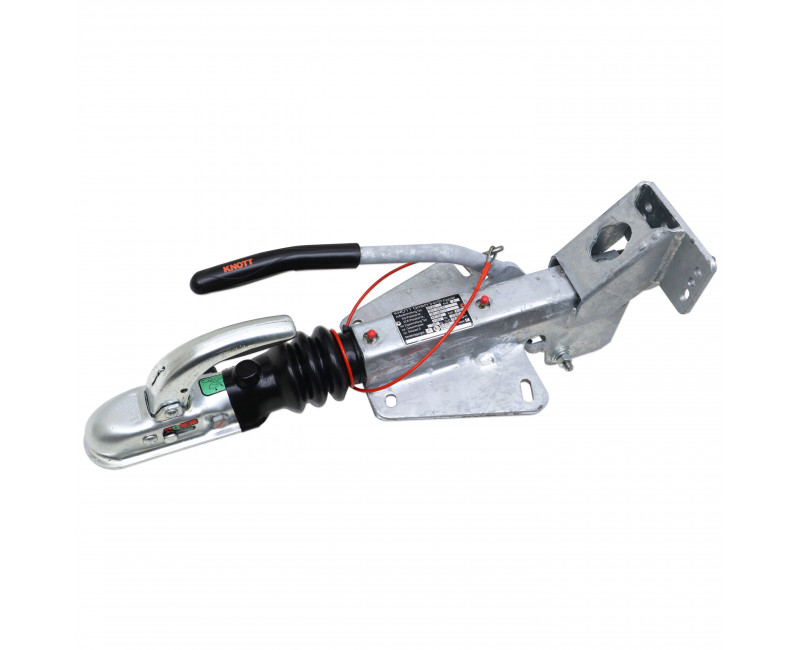 TATE D'ATTELAGE COMPLETE (COMMANDE DE FREINAGE) KNOTT KF20 (TATE EN ACIER EMBOUTI) GAMME EX EUROLIGHT