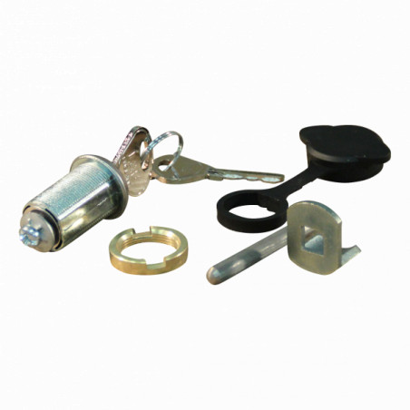 KIT SERRURE POUR MAIN D'ATTELAGE KNOTT - AVONRIDE.KIT COMPRENANT-BARILLET-2 CLES-ECROU LAITON-CAPUCHON DE PROT