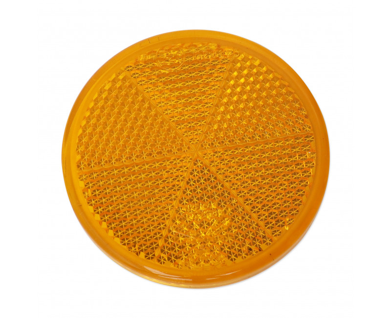 ECLAIRAGE - REFLECTEUR - AUTO ADHESIF ROND AMBRE