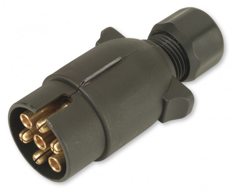 ECLAIRAGE - CABLE - FICHE 7 BROCHES MALE