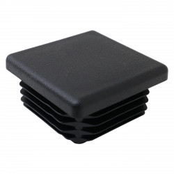 INSERT DE TUBE 40MM X 40MM, EPAISSEUR DE TUBE 2-4MM, NERVURE, LDPE NOIR