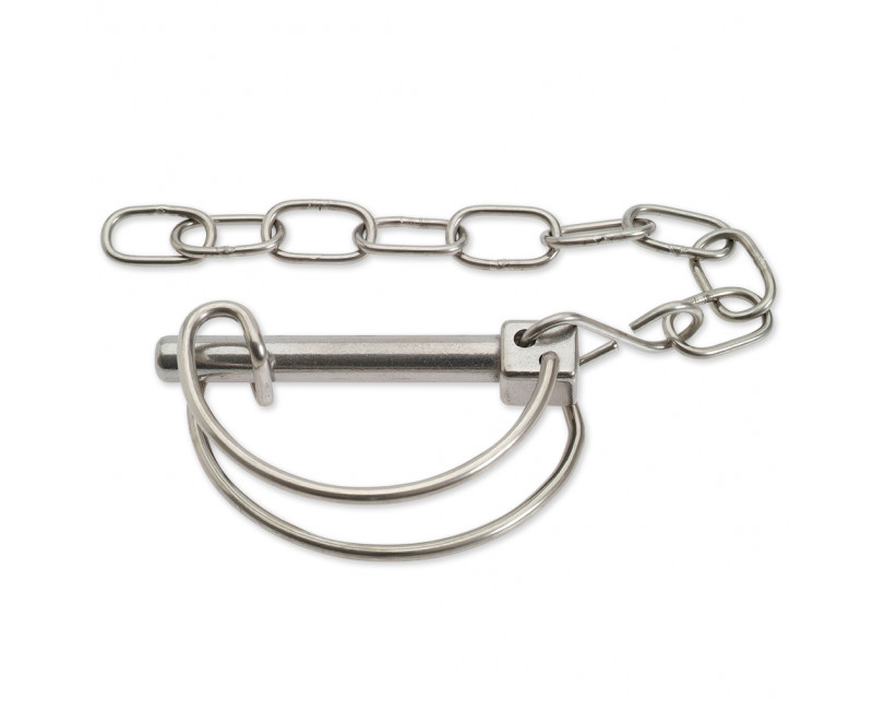 GOUPILLE ET CHAÎNE EN ACIER INOXYDABLE (10 MM DE DIAMETRE.)