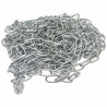 CHAÎNE 3 X 21 MM ACIER ZING BLANC (LONGUEUR DE STOCK DE 10 METRES)