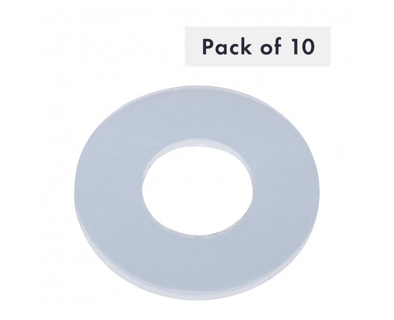 RONDELLE 18MM X 40MM X 2MM, LDPE NATUREL, PK10