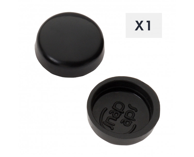 CAPUCHON À PRESSION TAILLE 6/8 NOIR BRILLANT