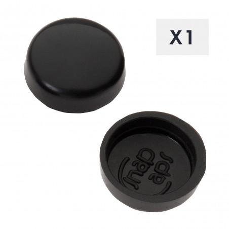 CAPUCHON À PRESSION TAILLE 6/8 NOIR BRILLANT