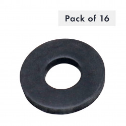 RONDELLE NEOPRENE NOIR 9MM ID X 21MM OD X 2.5MM THK PK16