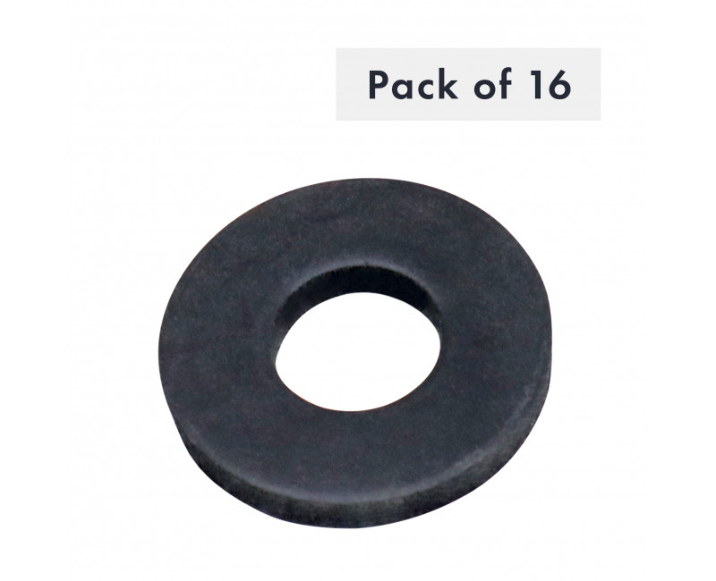 RONDELLE NEOPRENE NOIR 9MM ID X 21MM OD X 2.5MM THK PK16