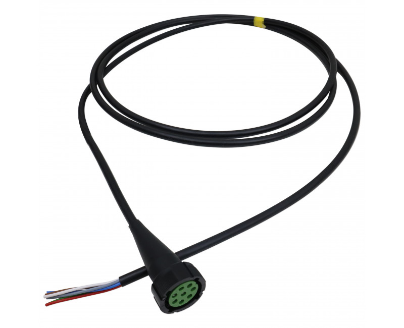 ECLAIRAGE - CABLE - 12V 8 PIN LIGHT - 2.5M OUVERT - MAIN DROITE