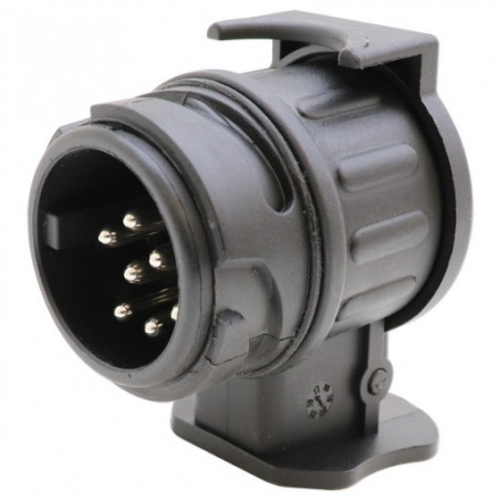 ECLAIRAGE - CABLE - ADAPTATEUR COURT 13/7 BROCHES (13 BROCHES VOITURE - 7 BROCHES REMORQUE)