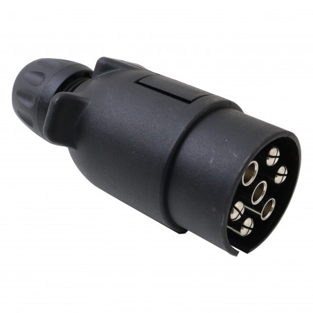 ECLAIRAGE - CABLE - FICHE 7 BROCHES (12N) BORNES EN POUSSOIR