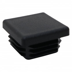 BOUCHON - NOIR NERVURE 30X30X2MM